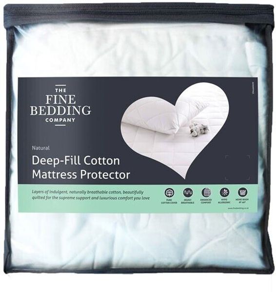 Deep-fill Cotton Mattress Protector