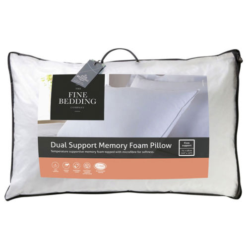 The Fine Bedding Company Dual Support Memory Foam Pillow