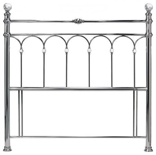 Krystal Shiny Nickel Headboard