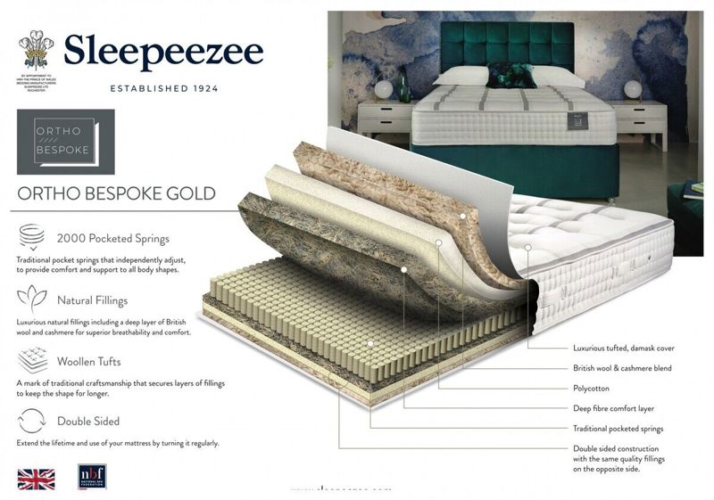 Sleepeezee Ortho Bespoke Gold 2000 Mattress